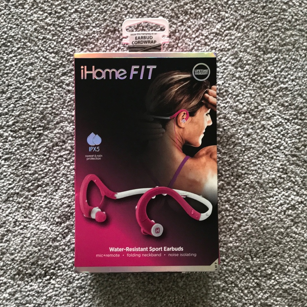 iHome FIT water-resistant Sport Earbuds